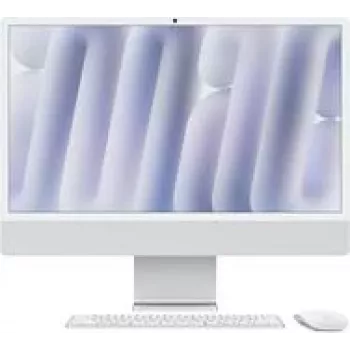 Apple iMac 24 tuuman hopea M4 10-ytiminen CPU 10-ytiminen GPU 24GB RAM 512GB SSD