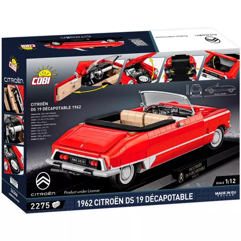 COBI 24346 1962 Citroen DS 19 Convertible Executive Edition rakennuspalikat