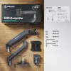 ONKRON G95-G pöytäteline 17-45 tuuman näytöille, grafiitti