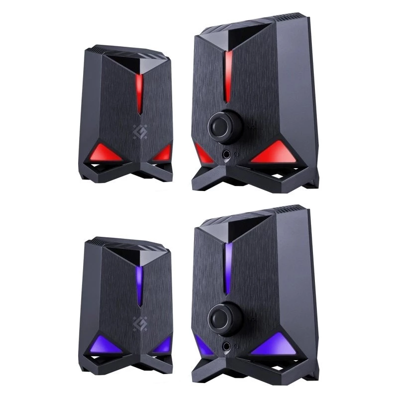 Defender Rocket 2.0 PC-kaiuttimet 6W LED USB musta