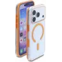 Delock suojakotelo iPhone 17 Pro -puhelimeen, MagSafe-yhteensopiva, läpinäkyvä-oranssi (81642)