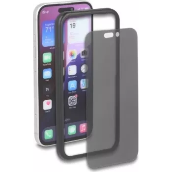 Delock Privacy -näytönsuojakalvo iPhone 16 Pro -puhelimeen, karkaistu lasi, 4-suuntainen Anti-Spy, asennuskehyksellä (81653)