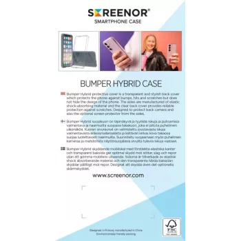 SCREENOR Bumper Case läpinäkyvä suojakotelo Samsung Galaxy A17 / A17 5G -puhelimeen