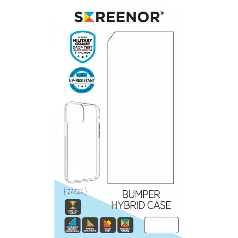 SCREENOR Bumper Case läpinäkyvä suojakotelo Samsung Galaxy A17 / A17 5G -puhelimeen