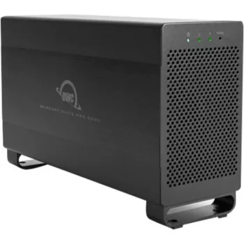 OWC Mercury Elite Pro Dual - ulkoinen RAID-kotelo - 2 paikkaa - 2,5/3,5 tuumaa - SATA I/II/III - USB 3.1 Gen 1 & eSATA - alumiini - musta