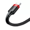 Baseus Cafule USB-A - USB-C -kaapeli 0,5 m 3A punainen/musta