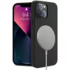 NEVOX StyleShell Shock -kotelo iPhone 16, musta, MagSafe-yhteensopiva