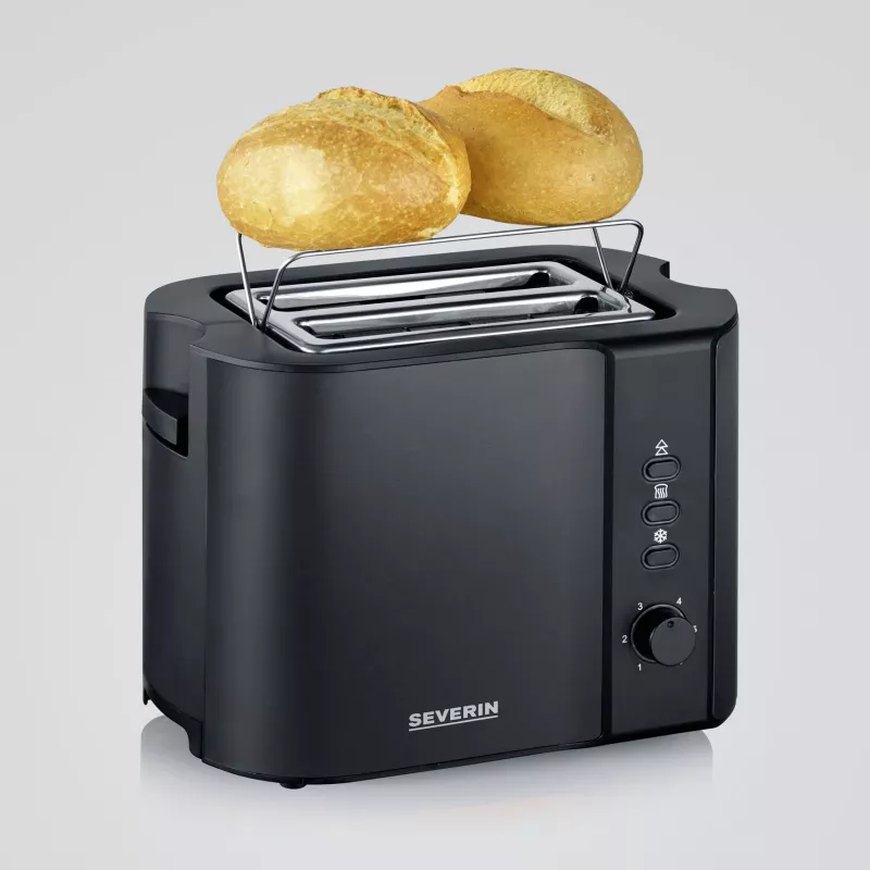 Severin AT 9552 leivänpaahdin 2 viipaletta musta 800 W