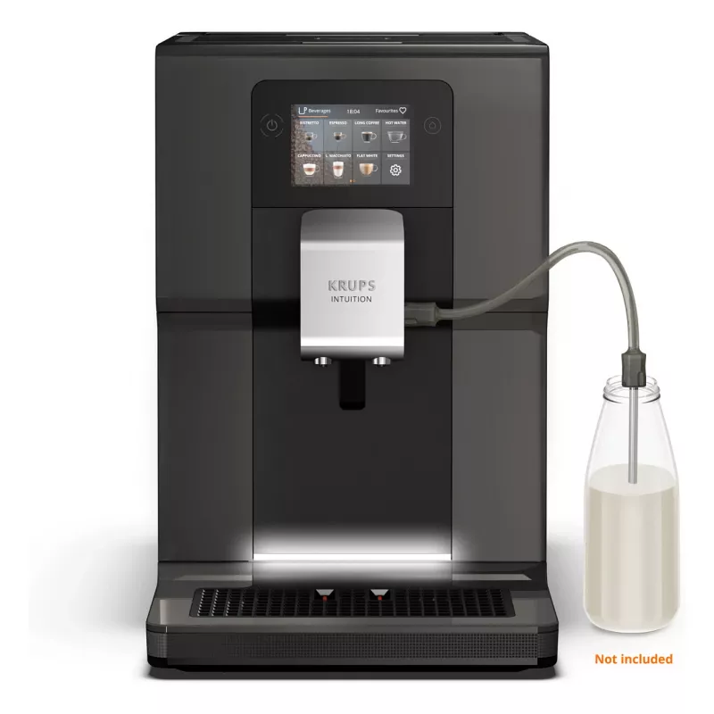 KRUPS Intuition Preference EA872B10 täysautomaattinen kahvinkeitin cappuccino-valmistajalla, 15 bar, musta
