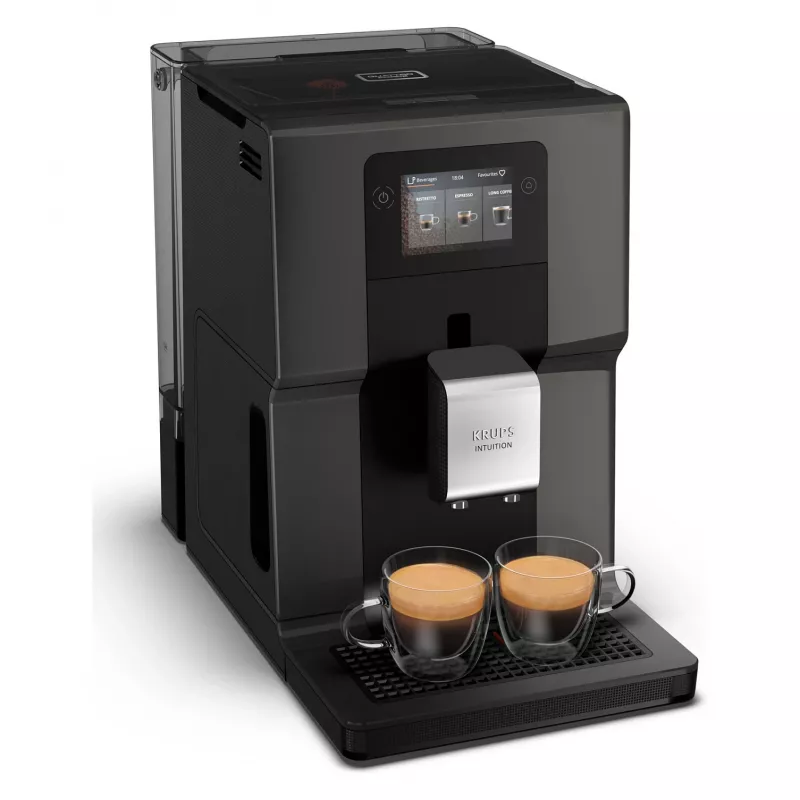 KRUPS Intuition Preference EA872B10 täysautomaattinen kahvinkeitin cappuccino-valmistajalla, 15 bar, musta