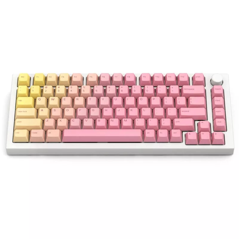 Glorious GPBT näppäinhatut - Pink Grapefruit (114 näppäintä, Cherry-profiili, PBT, Dye-Sublimated)