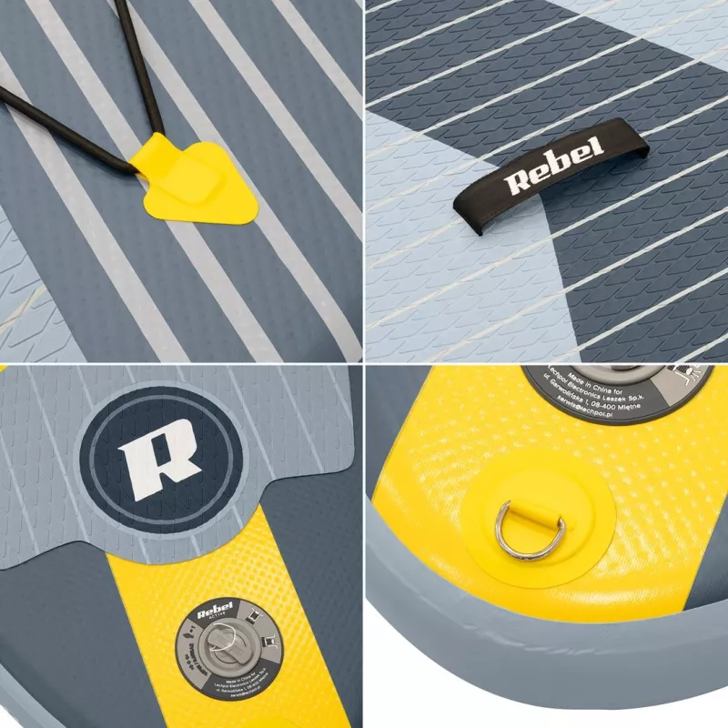 REBEL ACTIVE Small täytettävä SUP-lauta harmaa RBA-4511