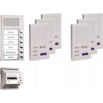 TechniSat TCS Audio -sisäpuhelinjärjestelmä Set PPAF06-EN/02 AP Hands-Free 6 osallistujaa