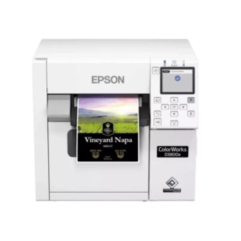 Epson ColorWorks D3800e väritarratulostin, Inkjet, USB, Ethernet, valkoinen