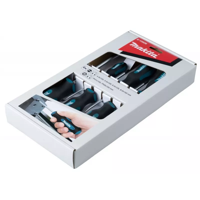 Makita E-10506 ruuvimeisselisarja, 6 kpl