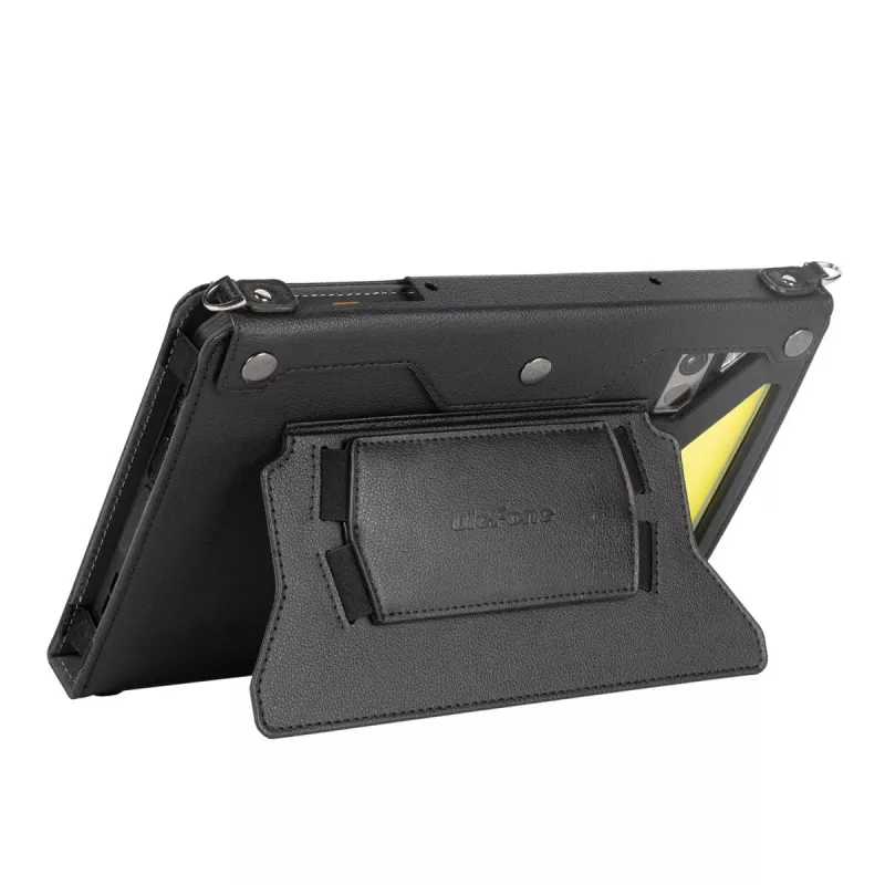 Ulefone Armor Pad 4 Holster Pro jykevä kotelo käsilenkillä, olkahihnalla ja jalustalla - musta