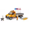 BRUDER MB Sprinter Municipal valo- ja äänimoduulilla, oranssi, mittakaava 1:16