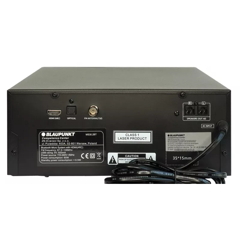 Blaupunkt MS30.2BT Bluetooth-mikrofoni musta
