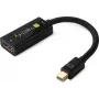 TECHLY Mini DisplayPort 1.4 - HDMI 2.1 -sovitin 8K 60Hz musta