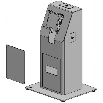Ergonomic Solutions Mini Kiosk lattalevyllä pöytäasennukseen - musta