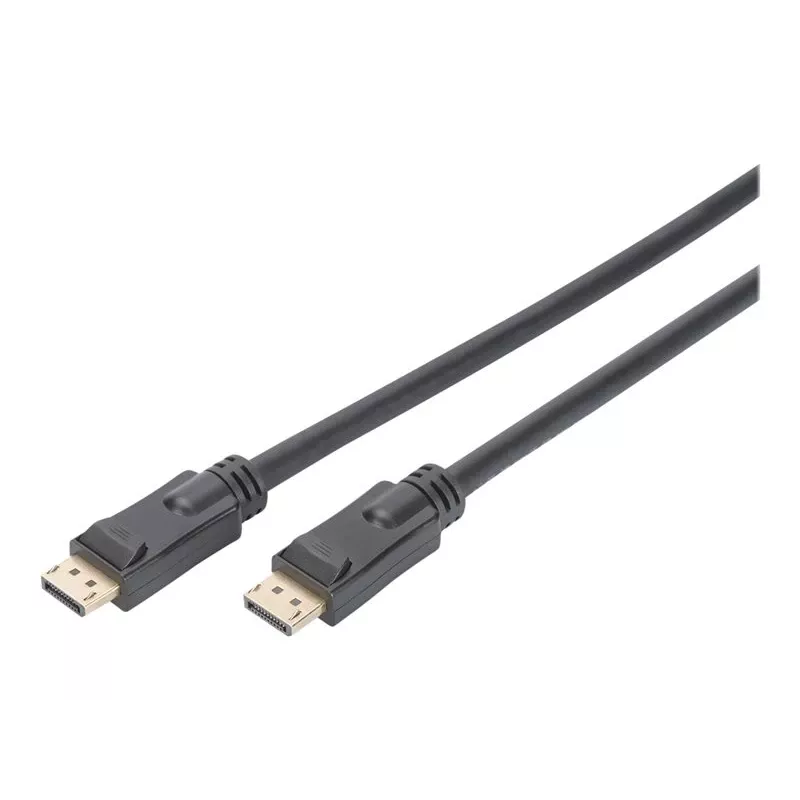 DIGITUS DisplayPort-kaapeli vahvistimella 4K 60Hz UHD DP/DP uros/uros musta 20m