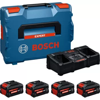 Bosch Professional 18V -aloitussarja 2x ProCORE18V 5.5Ah 2x ProCORE18V 8.0Ah + GAL 18V2-160 kaksoislaturi L-BOXX 102 -laukussa (1600A0373Y)