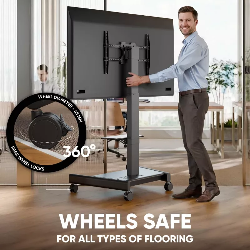 ONKRON TS1552E-B TV-teline 43-75 tuuman näytöille, musta