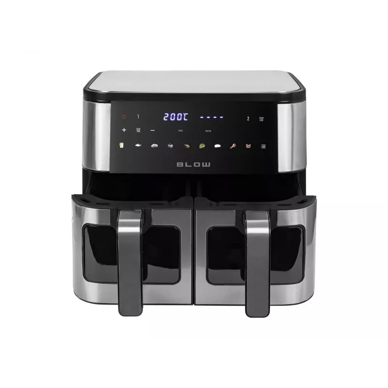 BLOW kiertoilmakypsennin 2500W 9L digitaalinen kosketuspaneeli LED-näyttö musta
