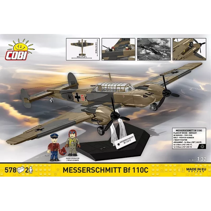 COBI KLOCKI Blocks Messerschmitt BF 110C 578 palaa