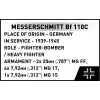 COBI KLOCKI Blocks Messerschmitt BF 110C 578 palaa