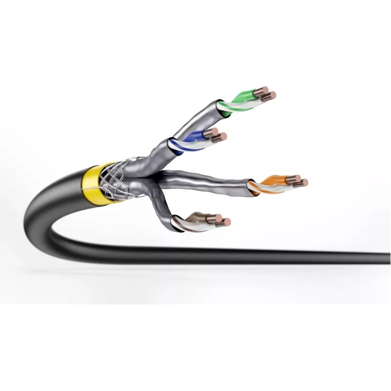 DIGITUS CAT 7A S/FTP datakaapeli – maakaapeli, 50 m rulla, simplex, PE