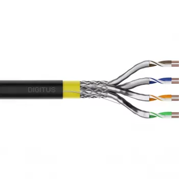 DIGITUS CAT 7A S/FTP datakaapeli – maakaapeli, 50 m rulla, simplex, PE