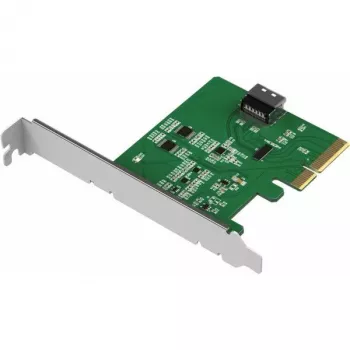 ICY DOCK EXLink MB408A5 MCIO 4i PCIe 5.0 x4 -sovitin Redriverillä