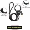 Master Lock Street Cuff vaijerilukko avaimella - musta - 1000 mm - 8 mm