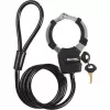 Master Lock Street Cuff vaijerilukko avaimella - musta - 1000 mm - 8 mm