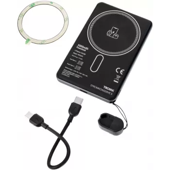 TROIKA varavirtalähde STROMKONSERVE 5 (POP50/TI) - 5 000 mAh, titanium