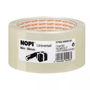 Tesa Nopi yleinen pakkausteippi 50 mm x 66 m läpinäkyvä