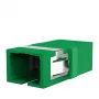 EFB Elektronik SC/APC Singlemode Simplex Fiber Optic Coupler, vihreä, laippakiinnitys