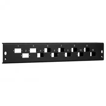 EFB etupaneeli 24 x SC Duplex/LC Quad Vertical, musta