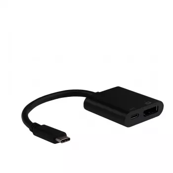 EFB USB-C DisplayPort-sovitin USB-C PD -liitännällä 4K60Hz musta