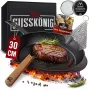 GUSSKÖNIG esivalmisteltu valurautagrillipannu 30 cm neliö