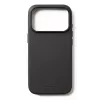 Mujjo Leather Case for iPhone 17 Pro MagSafe-yhteensopiva (musta)