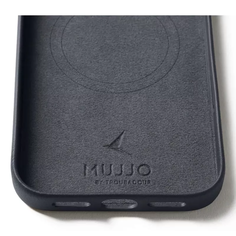 Mujjo nahkakotelo iPhone 17 Pro Max MagSafe-yhteensopiva (Basalt)