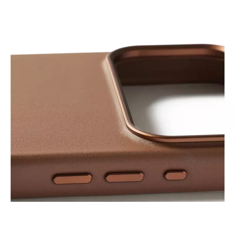 Mujjo nahkakotelo iPhone 17 Pro Max MagSafe-yhteensopiva (Tan)