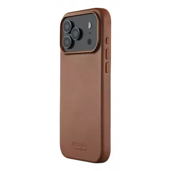 Mujjo nahkakotelo iPhone 17 Pro Max MagSafe-yhteensopiva (Tan)