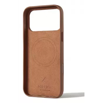 Mujjo Wallet Leather Case iPhone 17 Pro Max, MagSafe-yhteensopiva, Tan