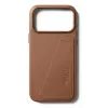 Mujjo Wallet Leather Case iPhone 17 Pro Max, MagSafe-yhteensopiva, Tan