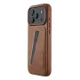 Mujjo Wallet Leather Case iPhone 17 Pro Max, MagSafe-yhteensopiva, Tan