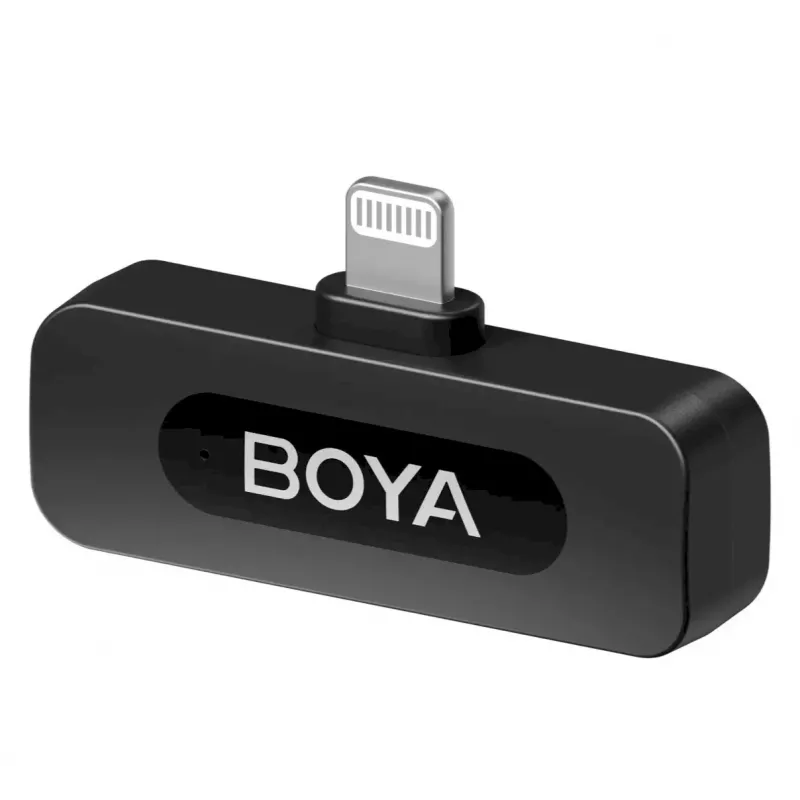 BOYA BY-V1 V2.0 erittäin kompakti 2,4GHz langaton mikrofoni Lightning-laitteille - 1TX+1RX