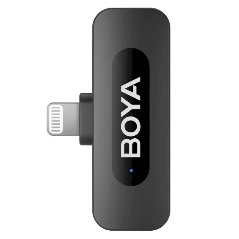BOYA BY-V1 V2.0 erittäin kompakti 2,4GHz langaton mikrofoni Lightning-laitteille - 1TX+1RX